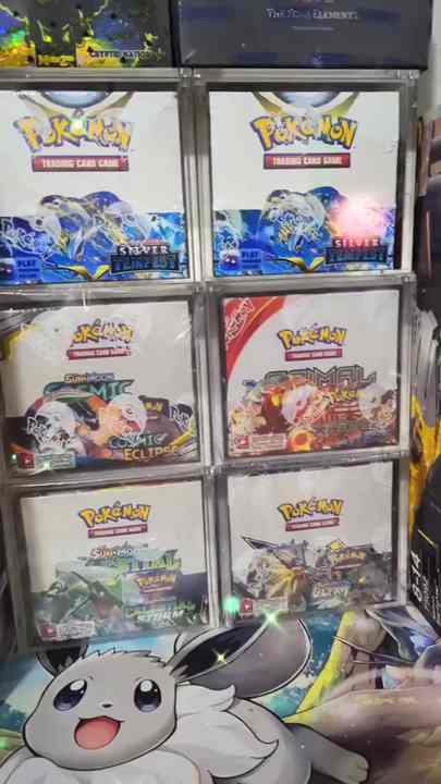 Dustproof PVC Pokemon Japanese High End Booster Box Plastic Protector Case  Protective Box Display Showcase