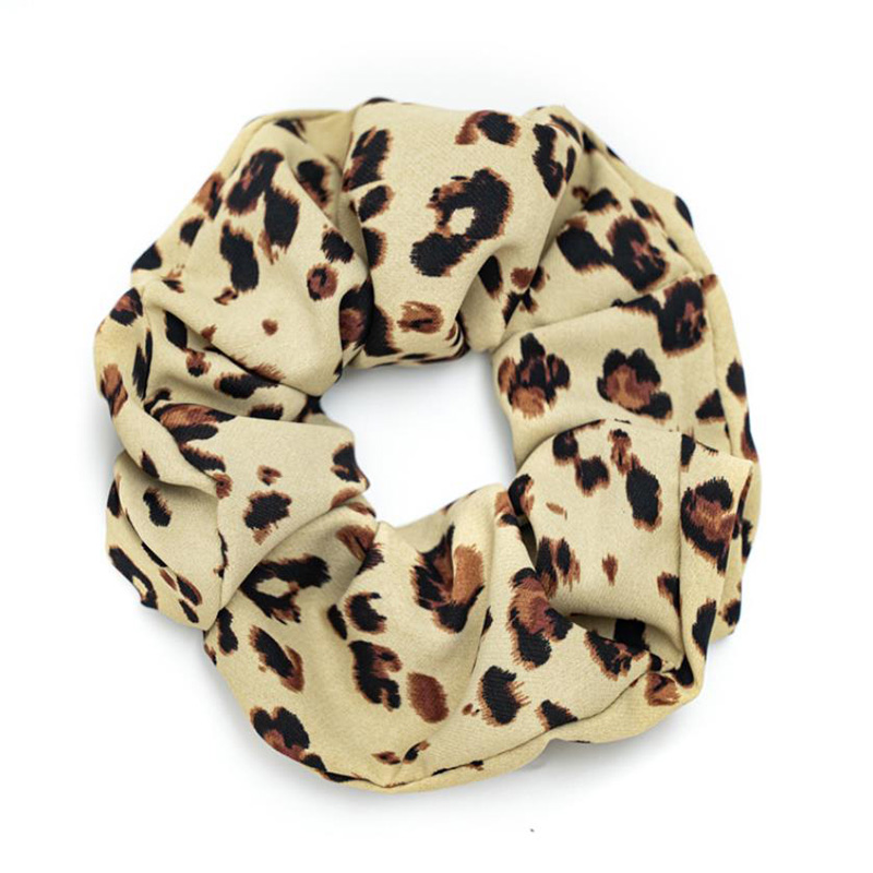 Новые украшения для волос с леопардовым принтом, узоры с животным узором, кольцо из толстой кишки, резинки для волос