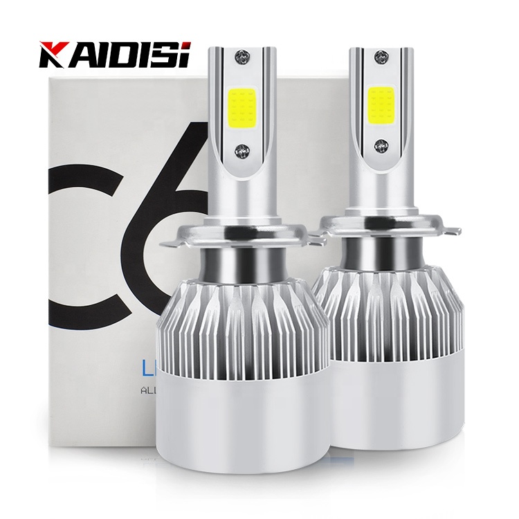 Лидер продаж, светодиодная Автомобильная фара 36 Вт 6000K H1 H7 9005 9006 cob C6 h7, автомобильная светодиодная фара