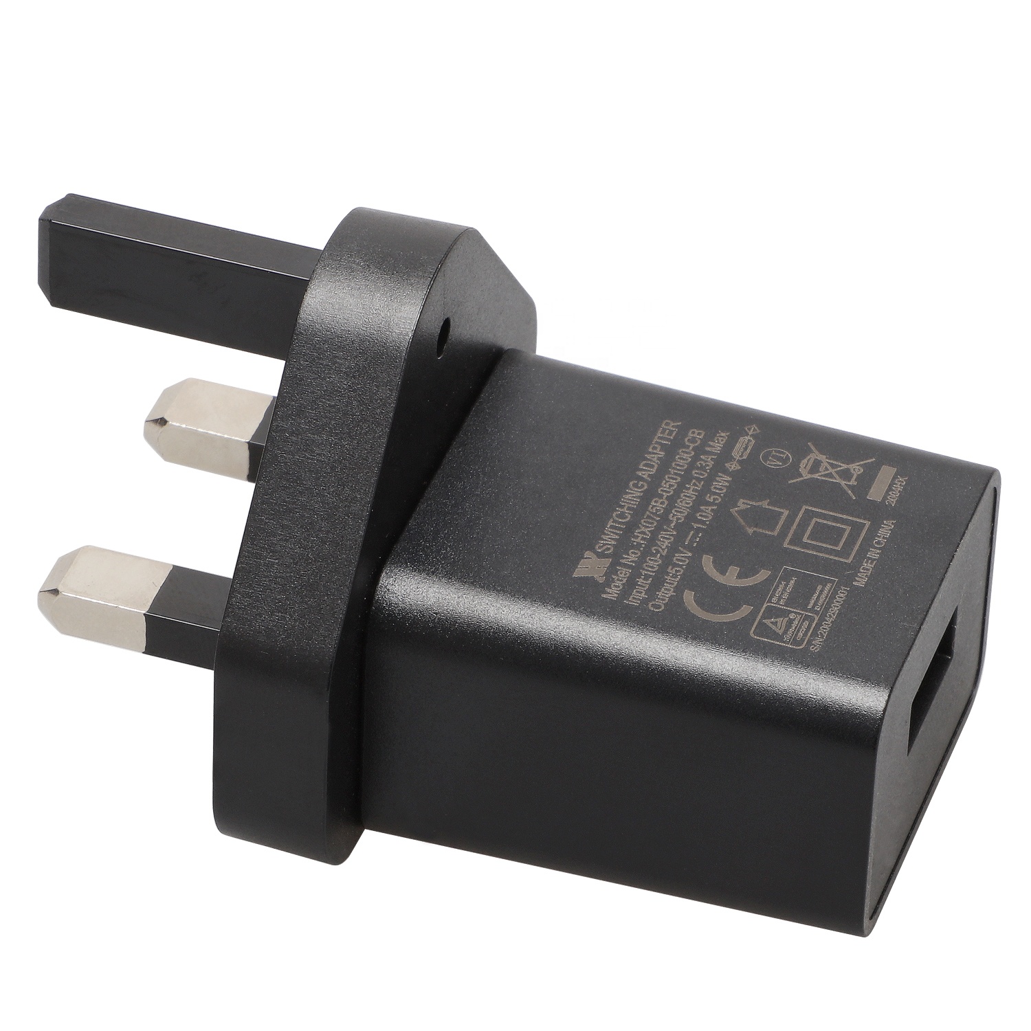 Сетевые адаптеры питания BS CE EMC ERP LVD с сертификатом, сетевые USB-адаптеры, зарядное устройство с вилкой Стандарта Великобритании, 5 В, 1 А, 1,2 А, 1,5 А, блок питания с одним портом