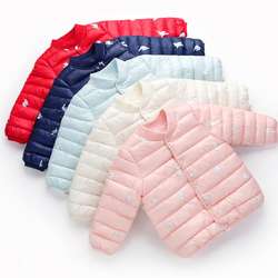 2020 Nova Inverno Leve roupas de bebê crianças casaco grosso quente para baixo casaco