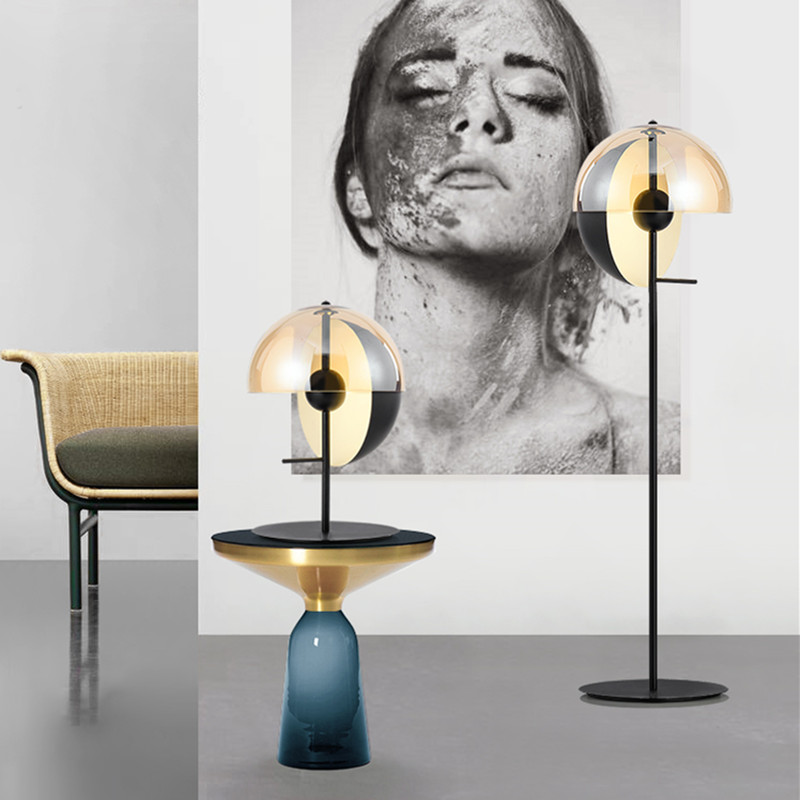 Nordic postmodern minimalist style creative table lamp light luxury art living room hotel bedroom bedside decoration model room