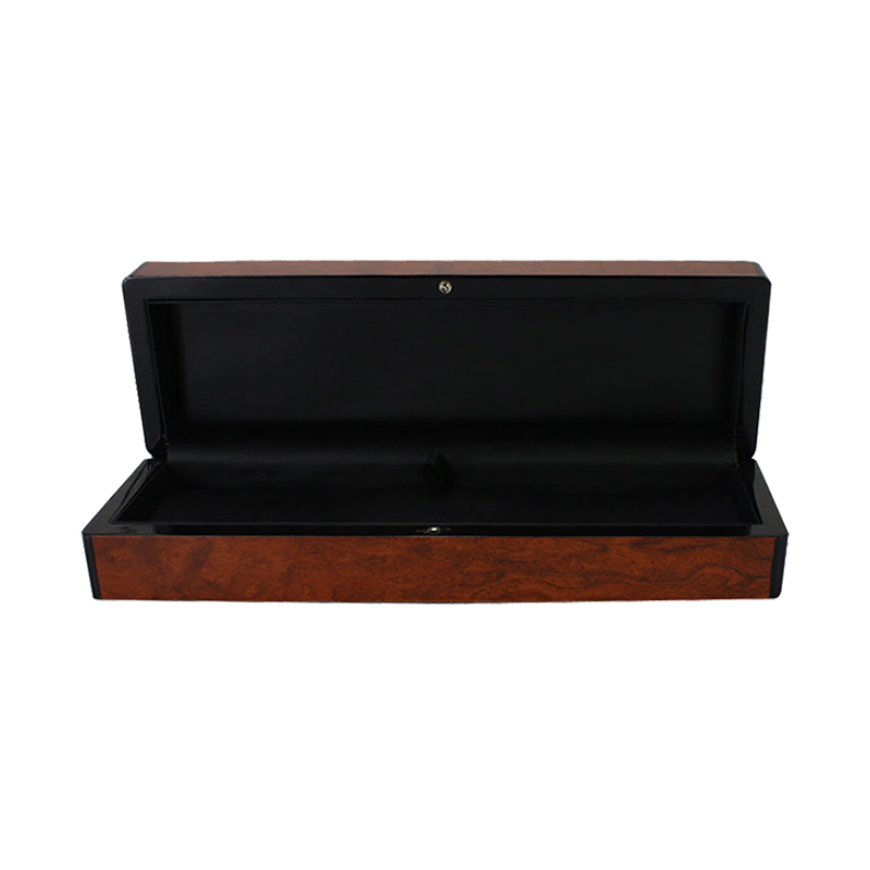 Forma de retângulo Slim Design de madeira Caixa de relógio