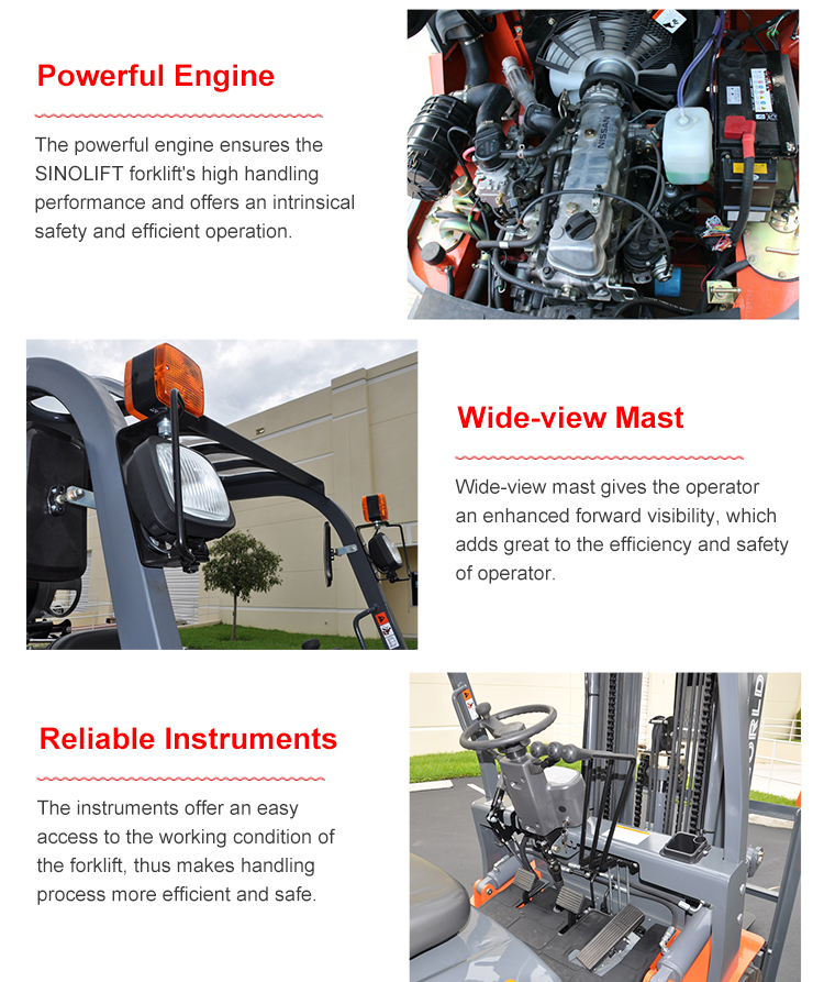 Sinolift L Series 3.5T Gasoline/ LPG forklift weliftrich