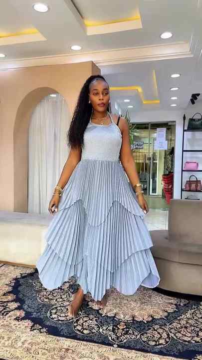 Women's Elegant Solid Color Open Back Miyaki Pleated Dress with Cape  Luxurious Plus Size Multi-layered Shiny Evening Dress Set
