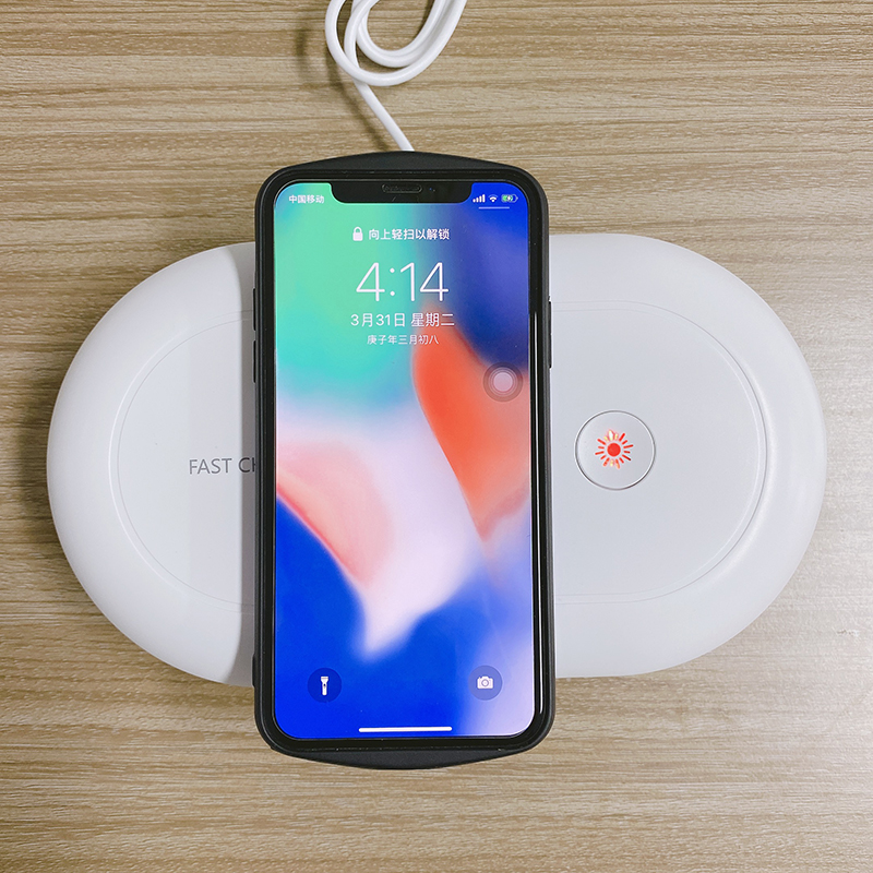 YZORA 3-em-1 Luz UV Portátil Desinfetante Caixa Do Telefone Celular Carregador Rápido para Todos Os Telefones Inteligentes, jóias, Relógios, Óculos