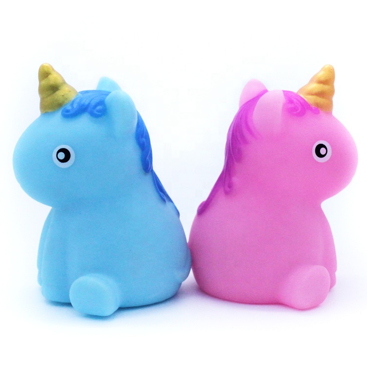 Плавающая игрушка для ванны нового дизайна, светящаяся игрушка для ванны в виде единорога для детей