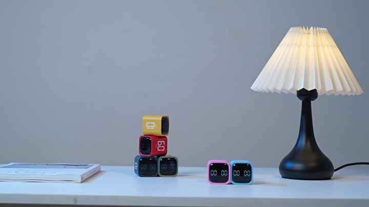 White Gravity Sensor Pomodoro Timer Cube Digital Display Visual Study ...
