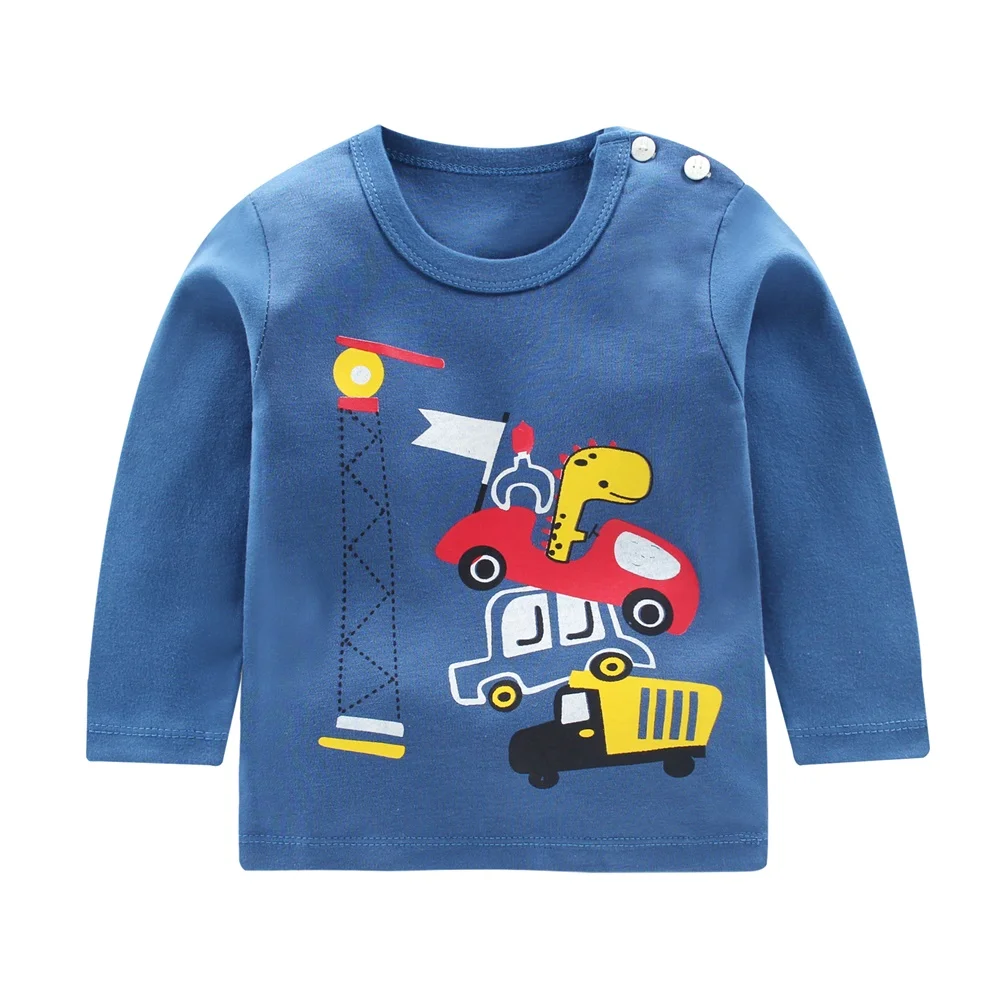 Wholesale Price New Style Pure cotton Cute Kids Clothes Pattern Design Knitted Girls T Shirts