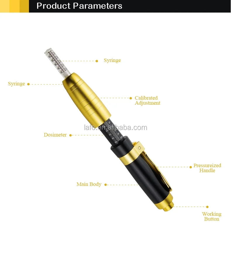 Needle free injection Pen hyaluronic mesotherapy gun glow skin machine