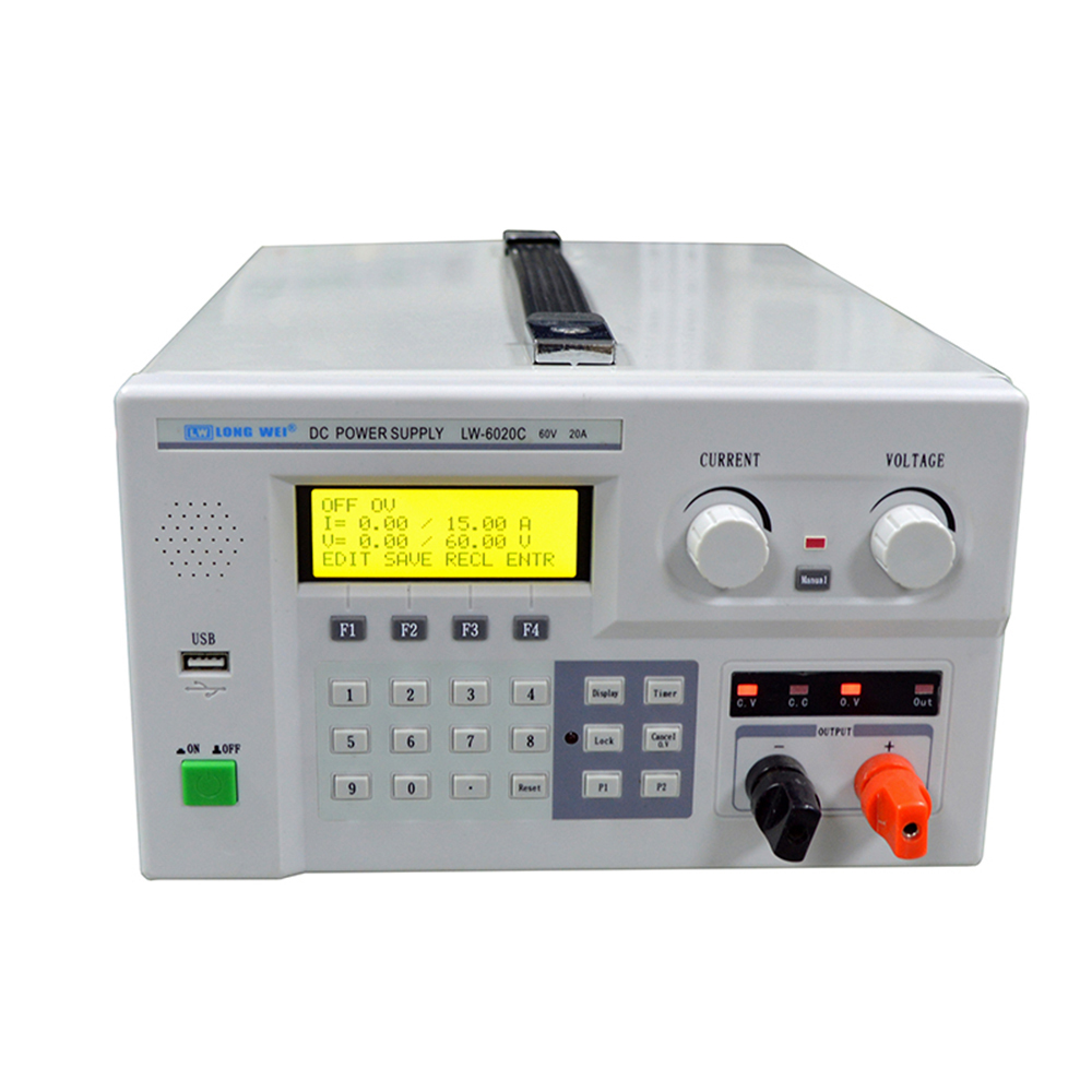 LW-6020C 60V 20A Hihg Power Pogrammable DC Power Source Digital Adjustable Cellphone Repairing Power