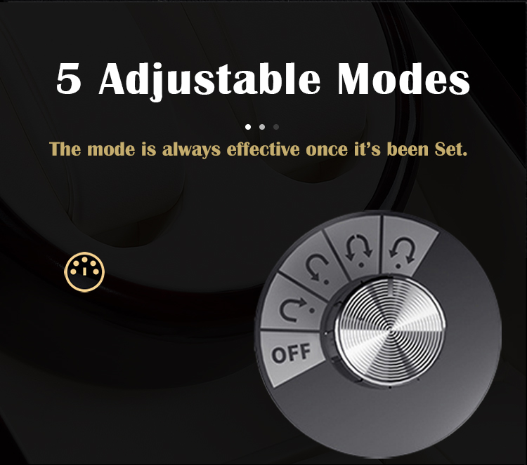Black Orbit Watch Case with 2 Rotation Seats 3 Storage 5 Watches White PU leather Inside MDF Wooden Automatic Watch Winder Box