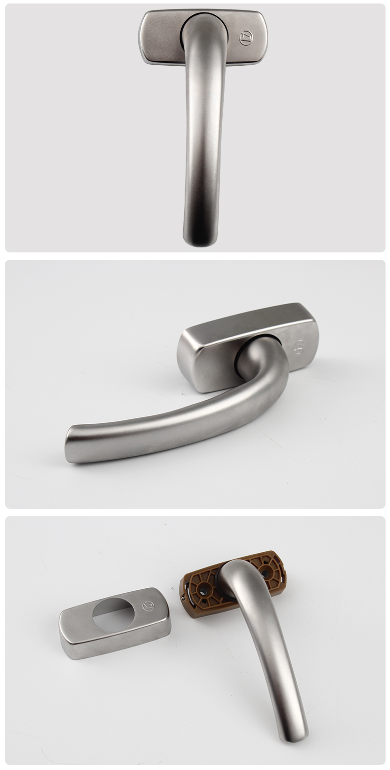 SS-04 Anti-theft aluminium Window Handle Modern European style Window Handles