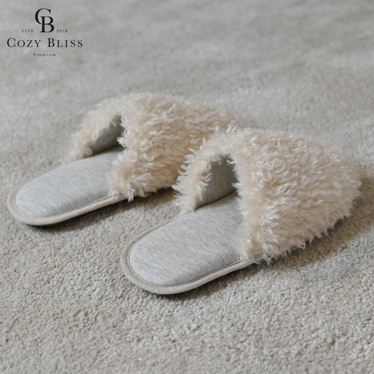 Удобные очень мягкие тапочки из овечьей кожи с искусственным мехом для женщин в подарок на Рождество