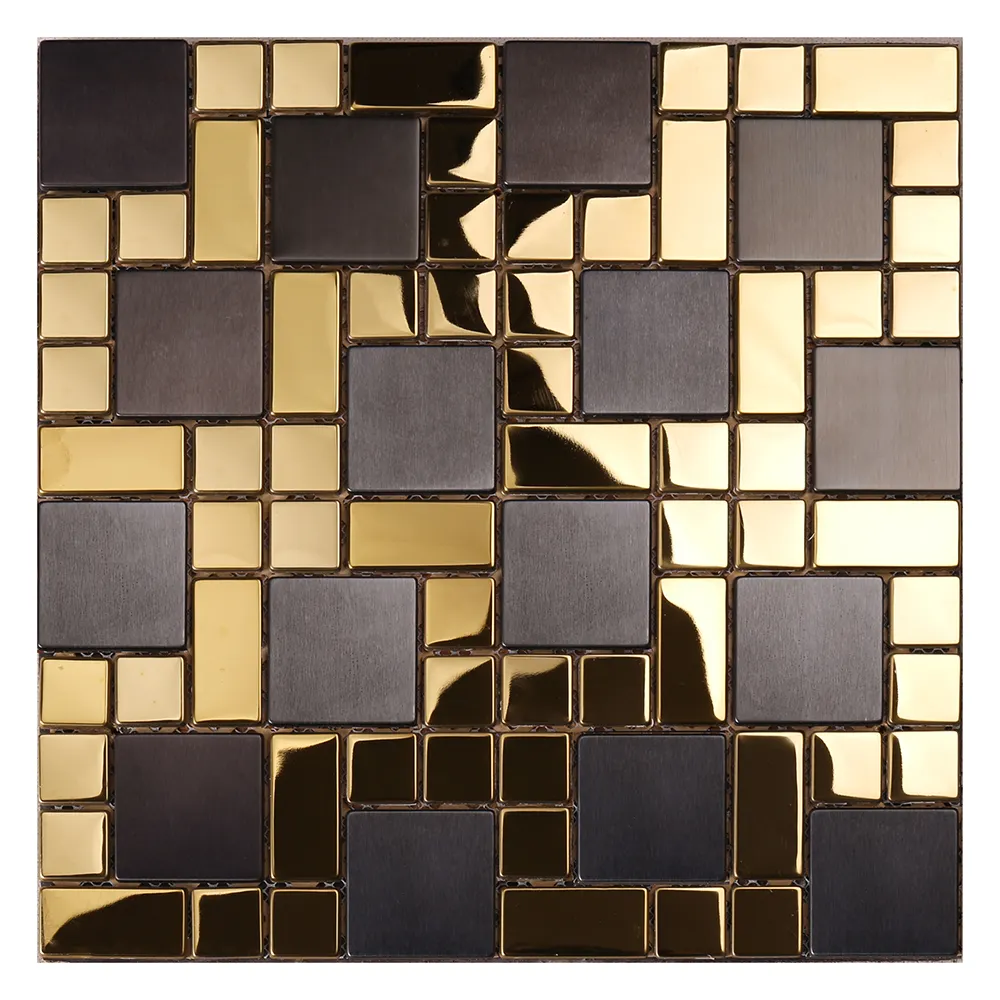 Мозаичный квадрат. Мозаика Хекс Голд алюминий. Мозаика NS-Mosaic Gold sp01. Италон Золотая мозаика. Italon мозаика с золотом.