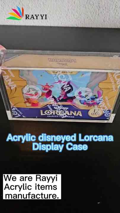 RAY YI Factory Wholesale Costom Lorcana Tcg Booster Box Acrylic case