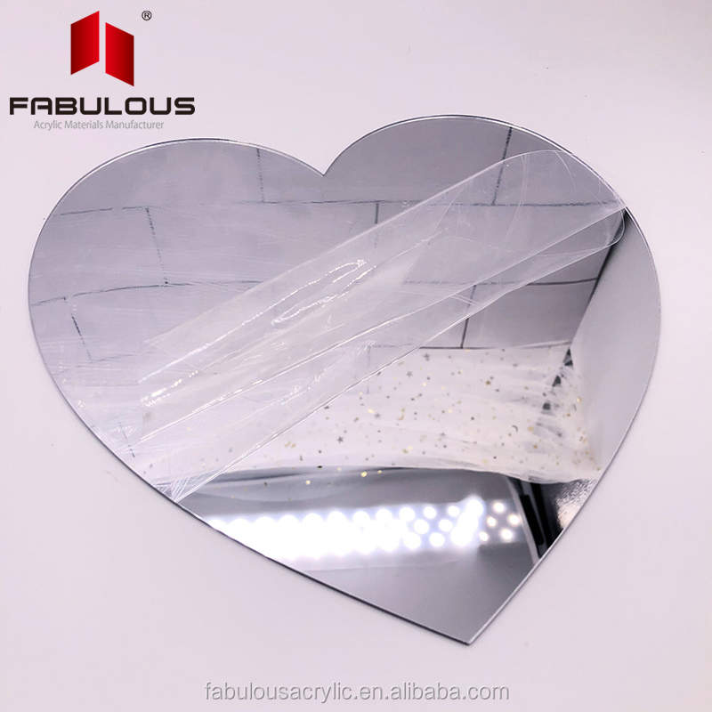 Акриловые Серебристые декоративные зеркальные подвески для дома и детской комнаты/клейкие 3d настенные наклейки домашний декор для ванной комнаты