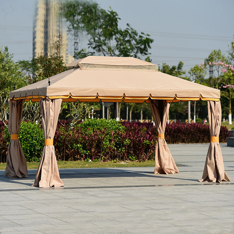 New deign outdoor patio tent umbrella a roman sun shed with four legs and awnings