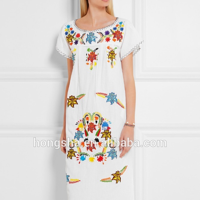 vestidos mexicanos bordados online