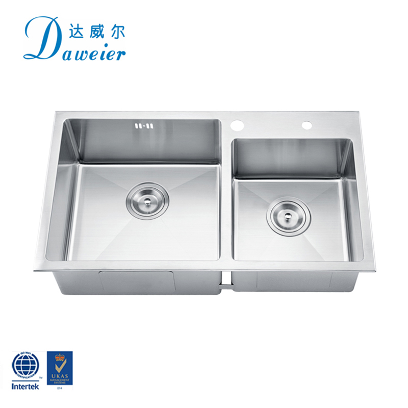 Chinese Supplier Handmade Kitchen Sink 304 Stainless Steel Undermount Sink