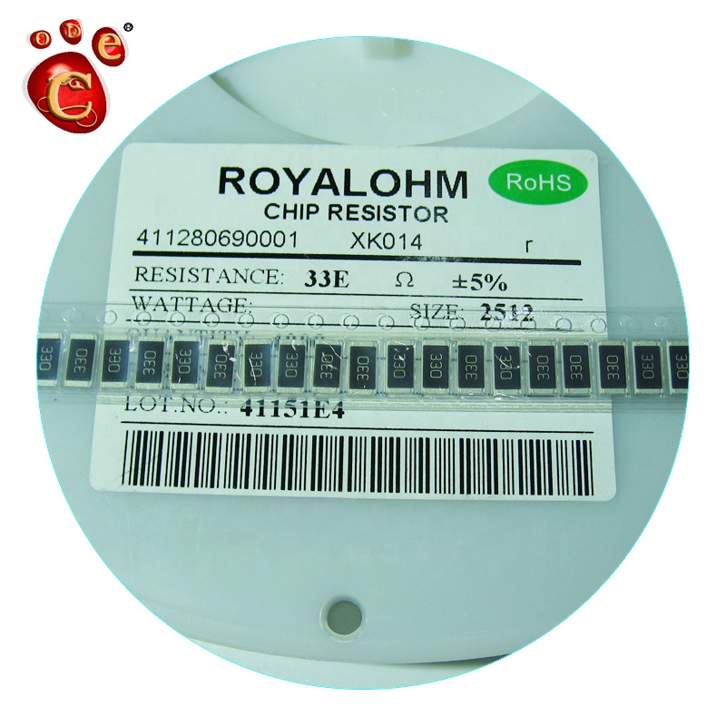 100 pieces SMD 1watts 5.1mohms1/% Current Sense Resistors