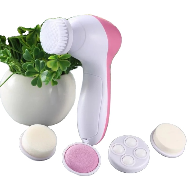 Электрический мини массажер для очищения лица, щетка для мытья лица, очищающее средство для лица, глубокое очищение, силиконовый очиститель, массажное устройство