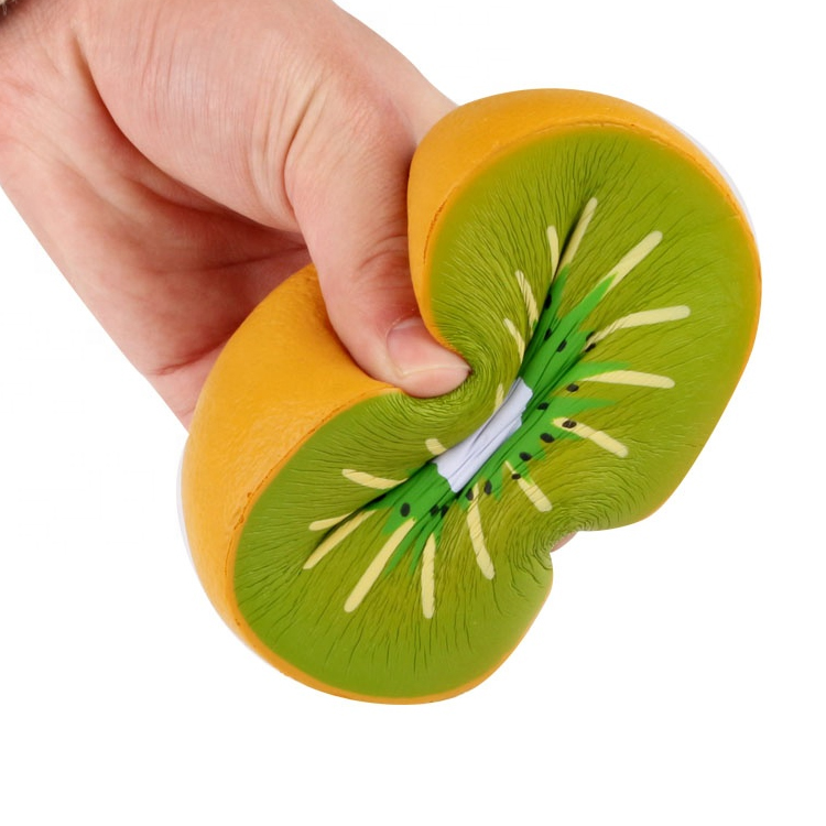 Пользовательские стресс мяч киви Фрукты squishy игрушки