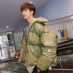 Black Friday High Quality Glossy Black Blue Bubble Puffer Coat Jacket Winter Mens Down Jacket