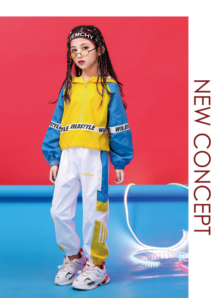 Kids Hip Hop Clothing Latest Teen Clothes Girl's Autumn Winter Hoodie Sweat Suit
