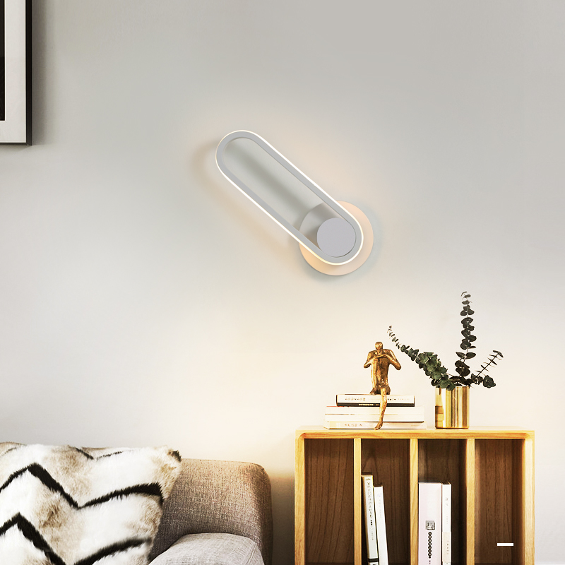 Modern Home Indoor LED Decorative Wall Light Black Adjustable Wall Lamp for Bedroom Living Room Loft