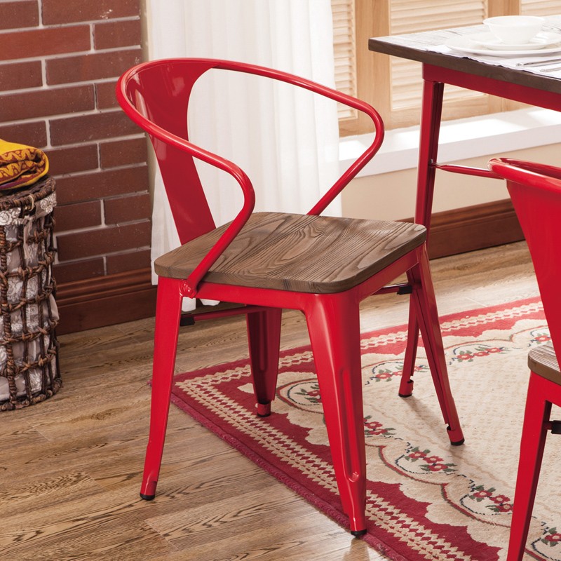 モダンな木製と金属製の椅子1 Hf16b8435844541d991bcd5fe6cbbd