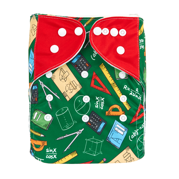 Моющиеся и Многоразовые Детские замшевые тканевые подгузники с карманом для детей 3-15 кг