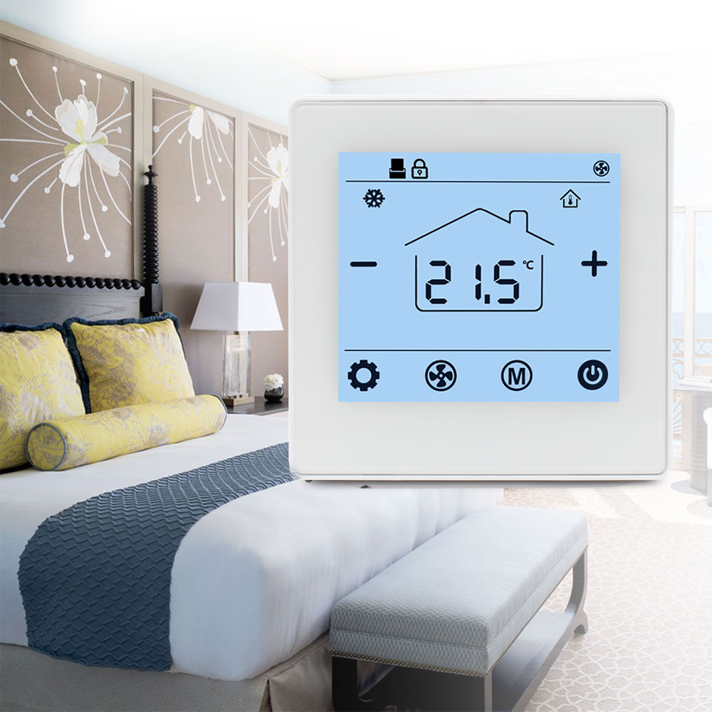 Hotel Smart Air Conditioning Controller Split Touch Screen Thermostat HTW-61-EW001-B
