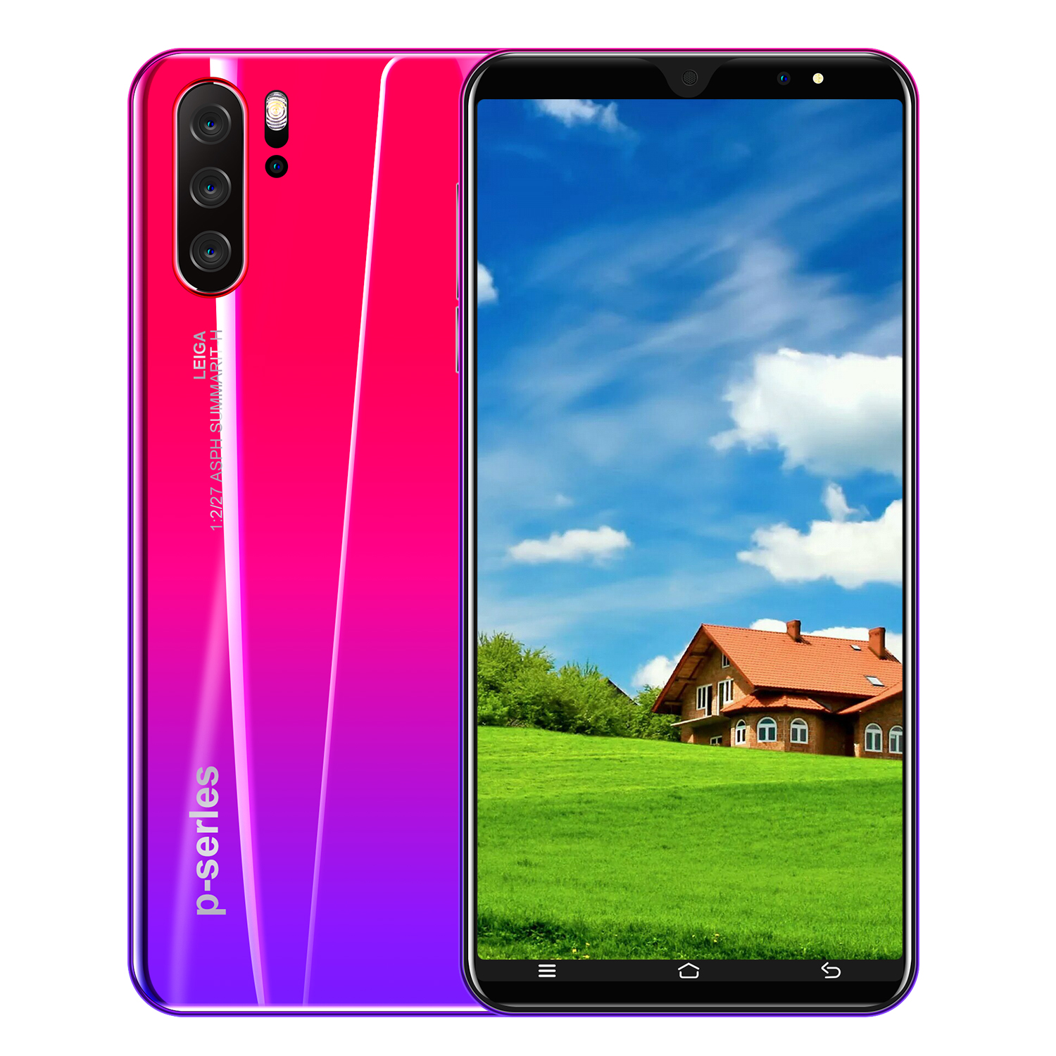 Лидер продаж, смартфон P33, 6,53 дюйма, HD, полный экран, MTK6763, Android, разблокированный мобильный телефон, смартфон