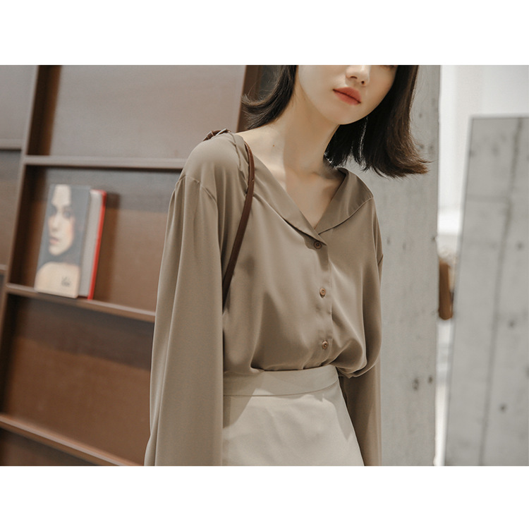 cream chiffon blouse