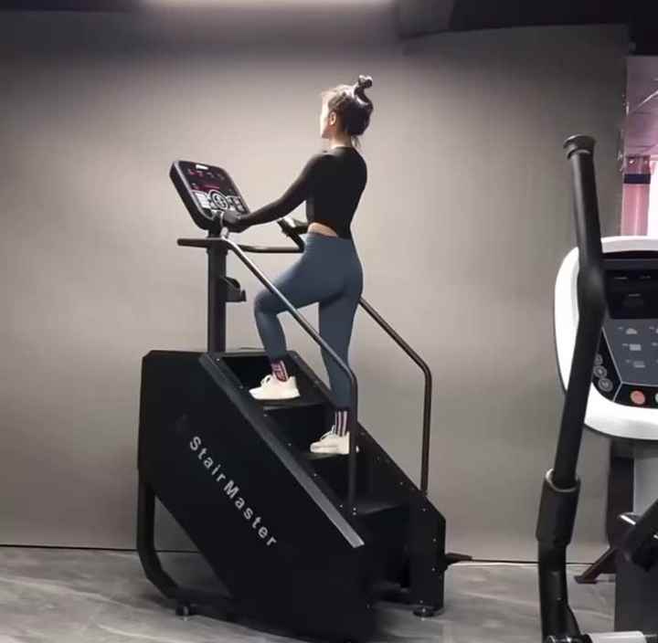 YL-AS008 High-Capacity Gym Equipment Fitness Stair Master-LED Screen ...