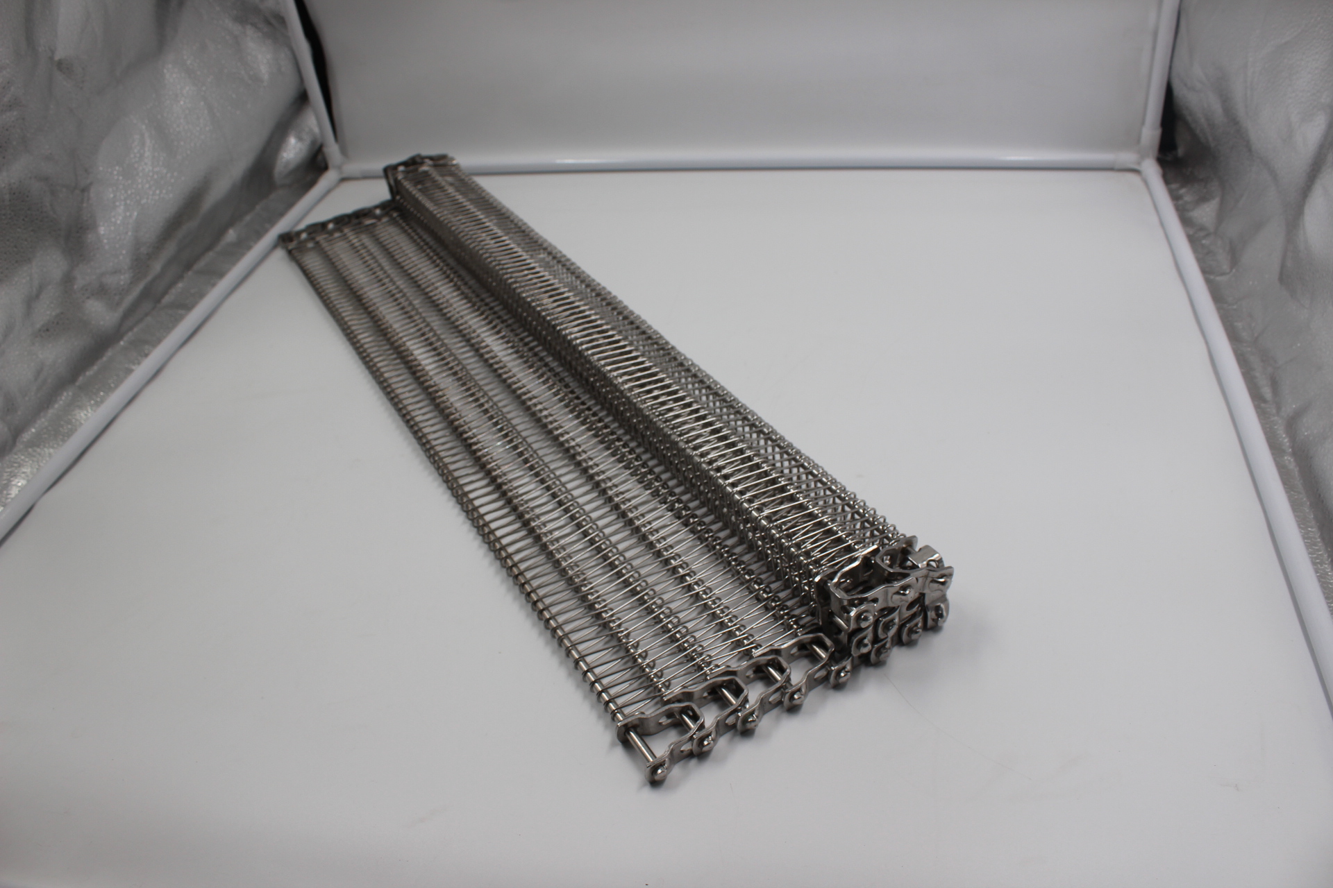 Stainless Steel SUS304 Wire Spiral Mesh Belt Bakery Conveyor