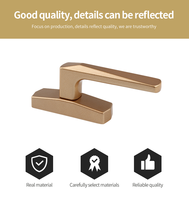L01-25 aluminum window handle silver European style sliding   window handles Professional window and door hardware fitting