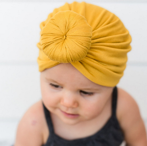 newborn baby girl turban hat