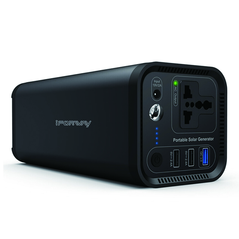 Fonte de energia portátil de grande capacidade, estação de banco de energia solar de 150 w, banco de energia portátil para exterior