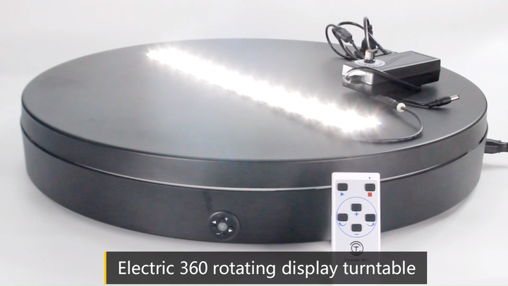 ターンテーブル-BKL 60cm 360度回転ターンテーブル リモコン付き電動