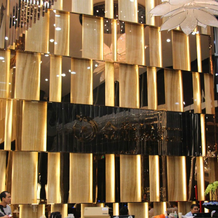 Внутренний декоративный дизайн, металлическая настенная полоса, отделка из нержавеющей стали для плитки