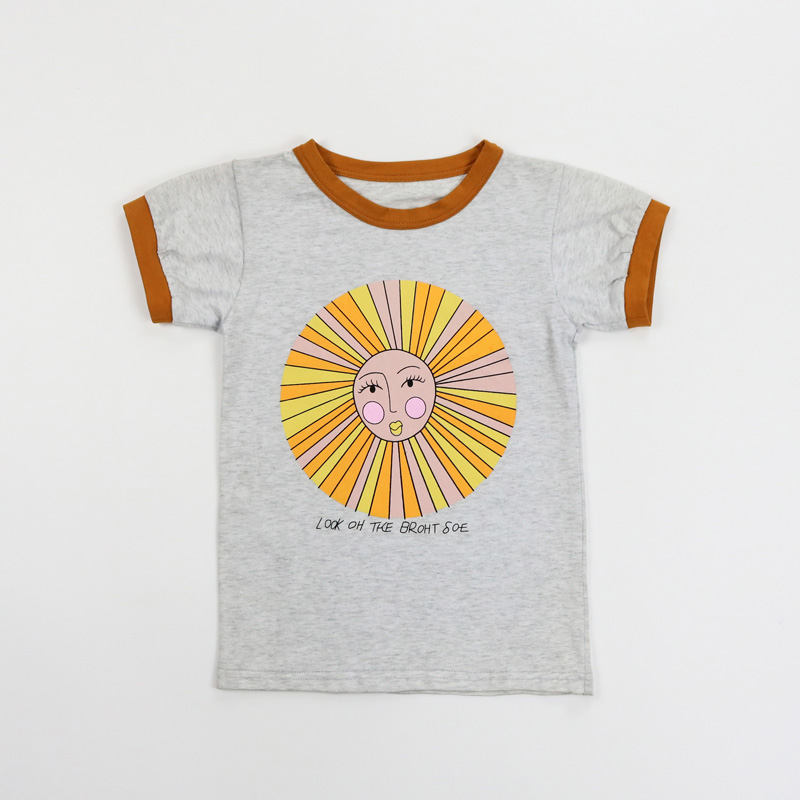 Хорошее качество, 2021, летняя детская одежда, мягкие хлопковые детские рубашки, милый детский топ с принтом