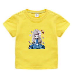 Novo Prémio Crianças Roupas Cor de Rosa Meninas Camiseta Para Pouco 2 para 7t Anos Criança