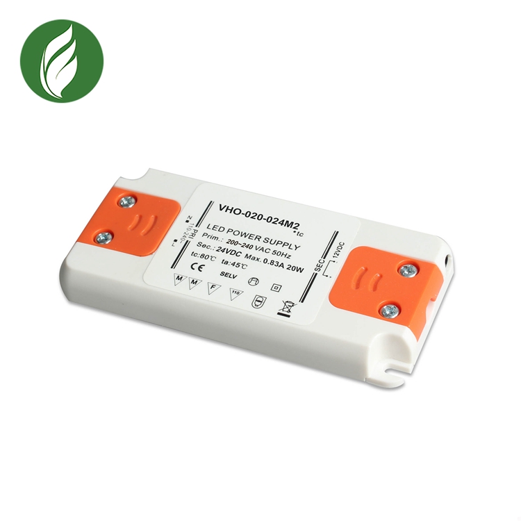 Ультратонкий Светодиодный драйвер источника питания постоянного тока с постоянным напряжением 20 Вт, уникальный супер тонкий дизайн 24 вольт