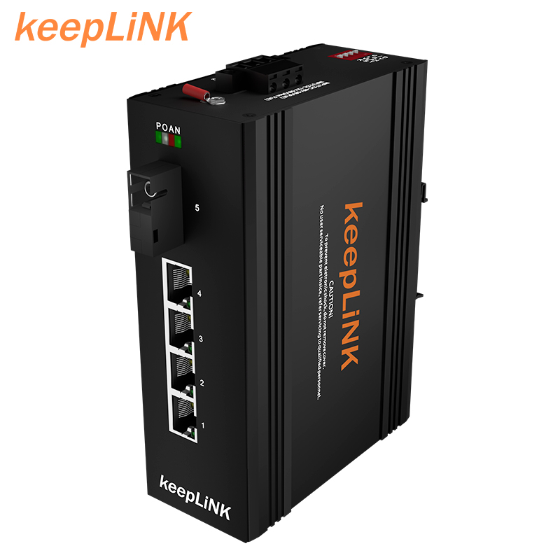 5-портовый промышленный PoE + коммутатор Gigabit Ethernet-коммутатор w/4*10/100/1000Tx (30 Вт/порт) + 1*10/100/1000Tx