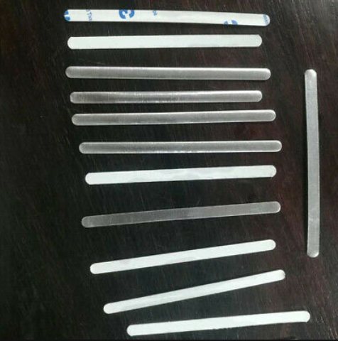 90mm length soft Aluminum strip Nose Bridge for Face masking one side adhesive