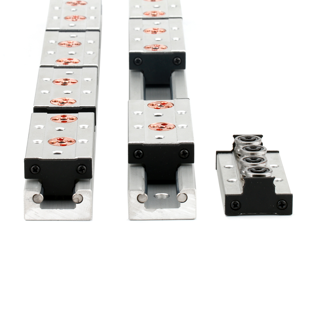 60mm width Built in double 8mm axis linear guide rail locking 3 4 5 wheels tracker roller slide aluminum profile SGR20 SGB20