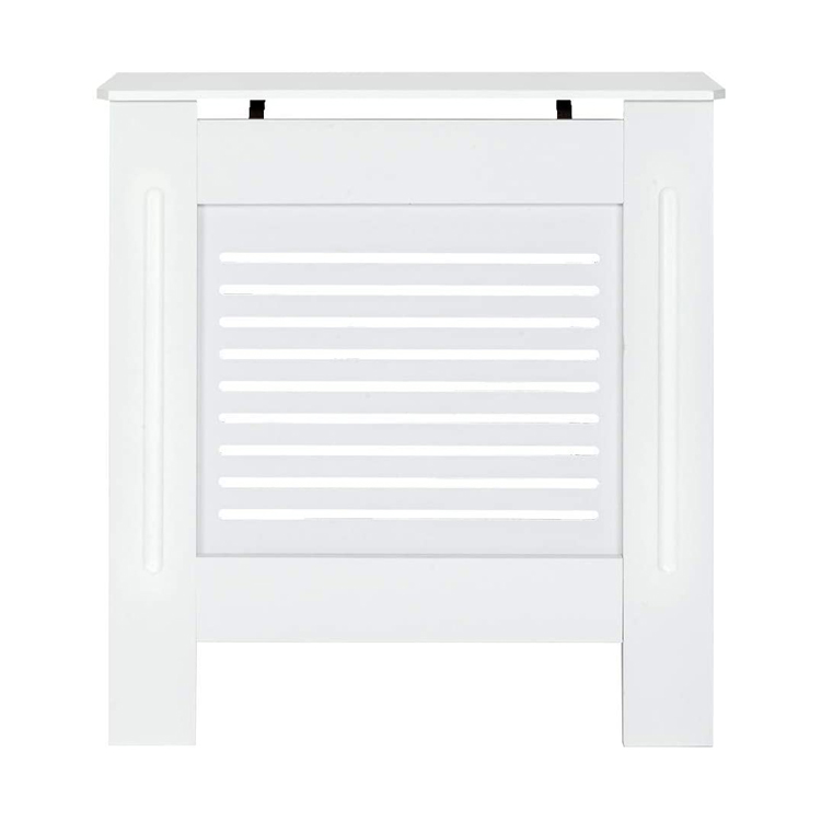 Пользовательский современный маленький 78x19x82 см Горизонтальный чехол радиатора белый для дома