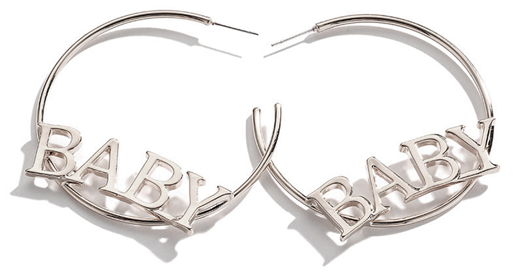 Personalized Women Jewelry Custom Name Alloy Large Hoop Earring